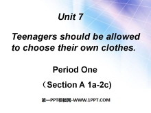 Teenagers should be allowed to choose their own clothesPPTμ11