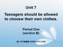 Teenagers should be allowed to choose their own clothesPPTμ12