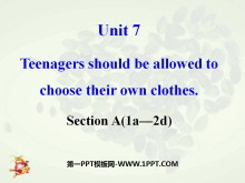 Teenagers should be allowed to choose their own clothesPPTμ13