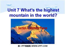 What's the highest mountain in the world?PPTμ6