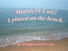 I played on the beachPPTμ2