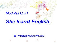 She learnt EnglishPPTμ4