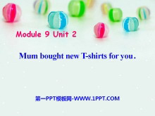 Mum bought new T-shirts for youPPTμ2