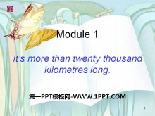 It's more than twenty thousand kilometers longPPTμ