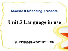 Language in useChoosing presents PPTμ3