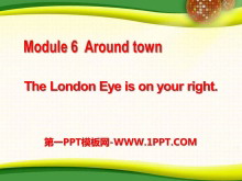 The London Eye is on your rightaround town PPTμ2