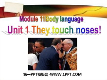 They touch nosesBody language PPTμ4