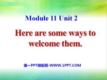 Here are some ways to welcome themBody language PPTμ2
