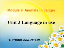Language in useAnimals in danger PPTμ3