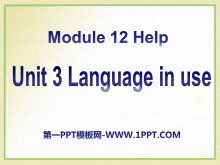 Language in useHelp PPTμ2