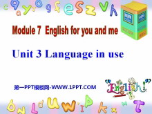Language in useEnglish for you and me PPTμ
