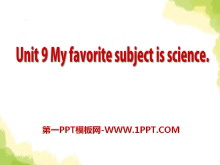 My favorite subject is sciencePPTμ10